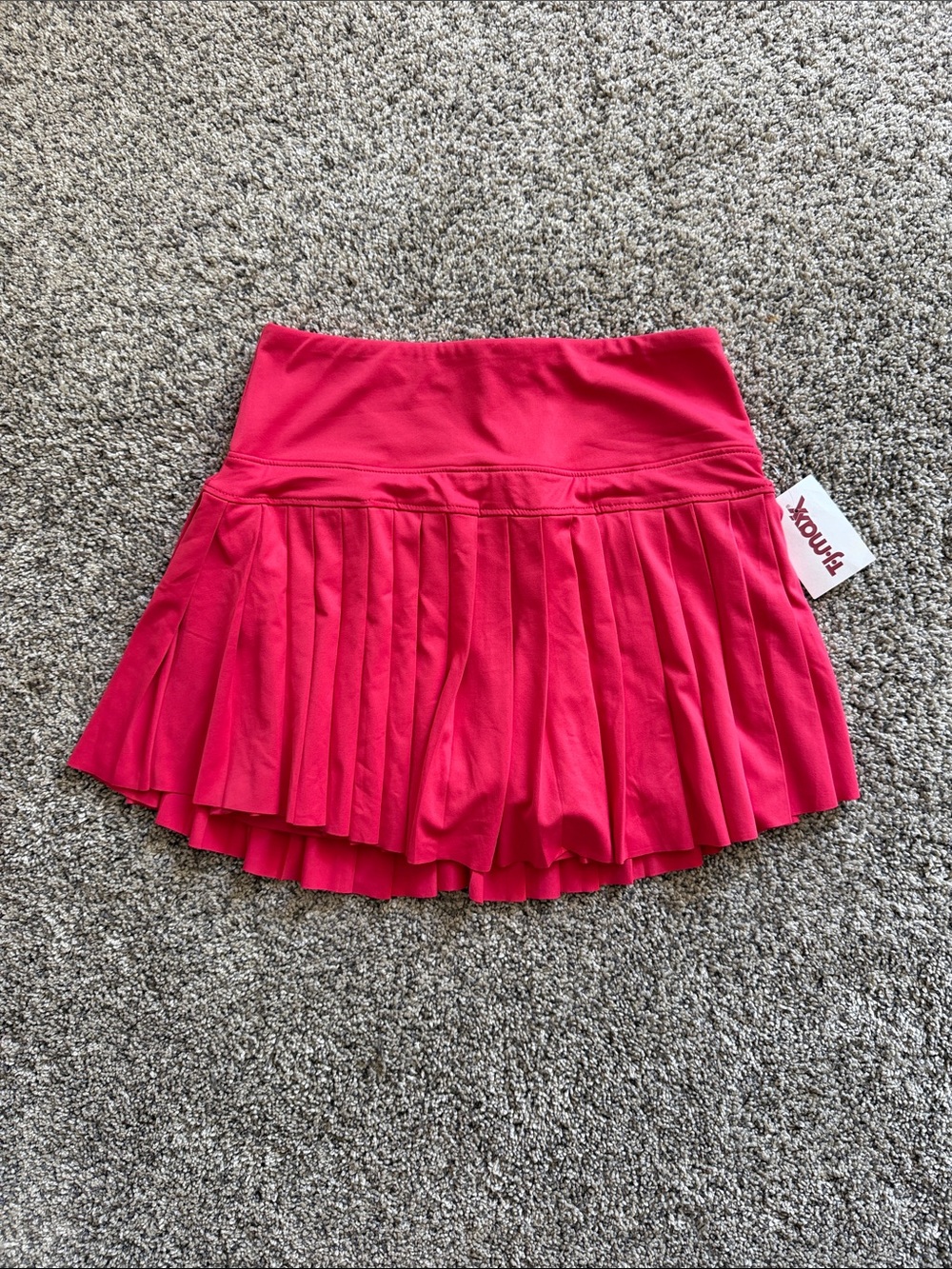 Kyodan Red/pink Pleated Athletic Skirt